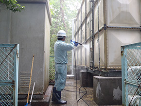貯水槽清掃・点検　施工事例3